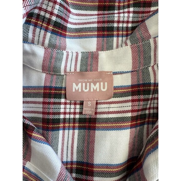 Show me Your Mumu The Layer Shirt Perfect Plaid Size Small Flannel Designer Top - Picture 3 of 7